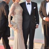 Felipe y Matilde de Bélgica en la cena de gala por la coronación de Guillermo Alejandro de Holanda