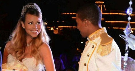 Mariah Carey y Nick Cannon junto a sus hijos en su tercera boda