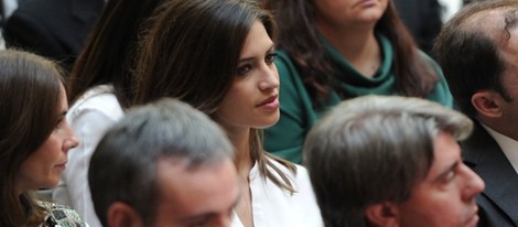 Sara Carbonero durante la entrega de la Medalla de Oro de la Comunidad de Madrid