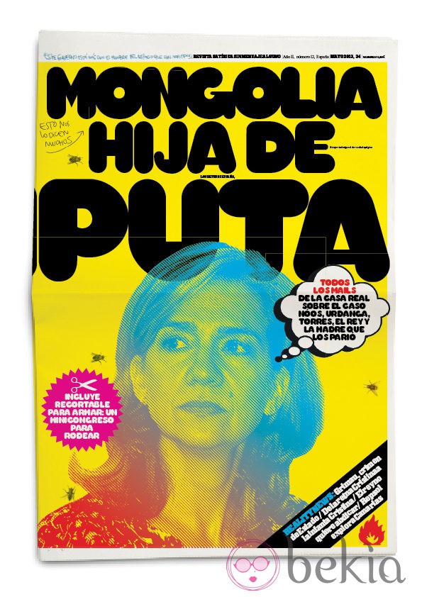 Portada de la revista Mongolia hija de putada: la Infanta Cristina