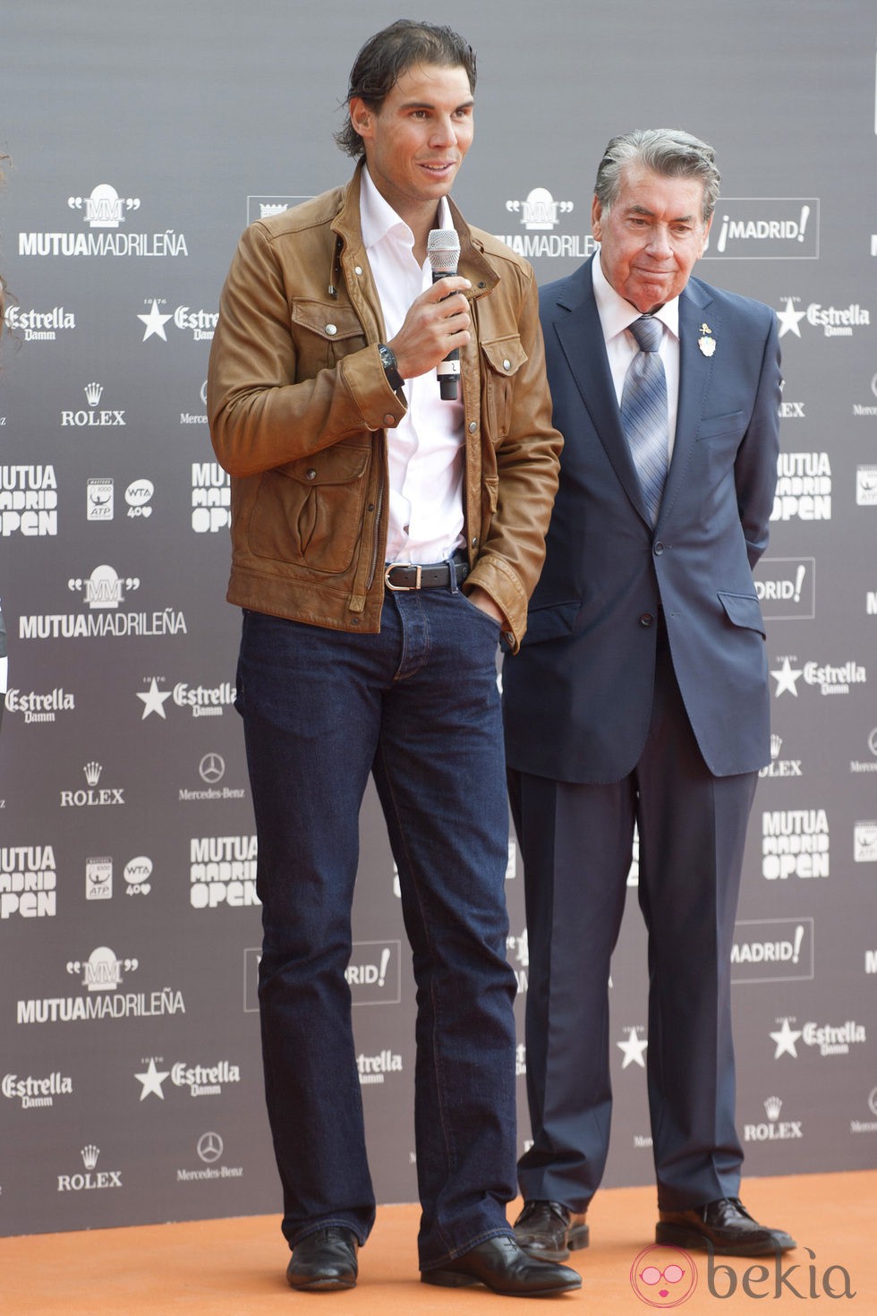 Rafa Nadal en la presentación del Madrid Open 2013