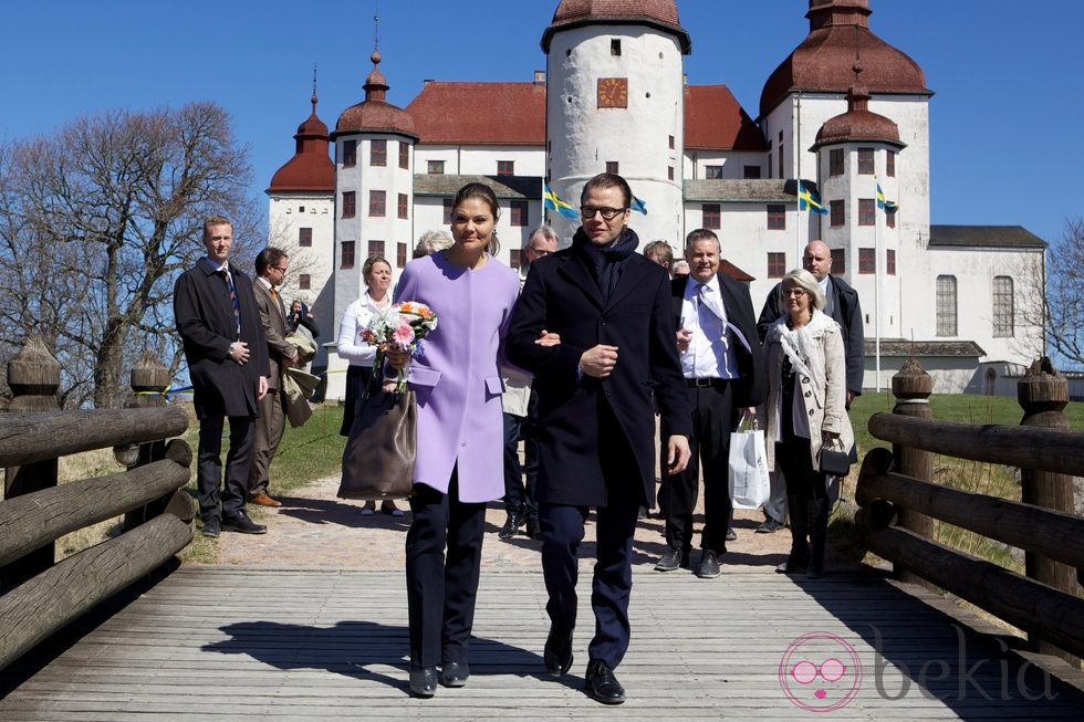 Victoria y Daniel de Suecia en el Castillo de Lacko