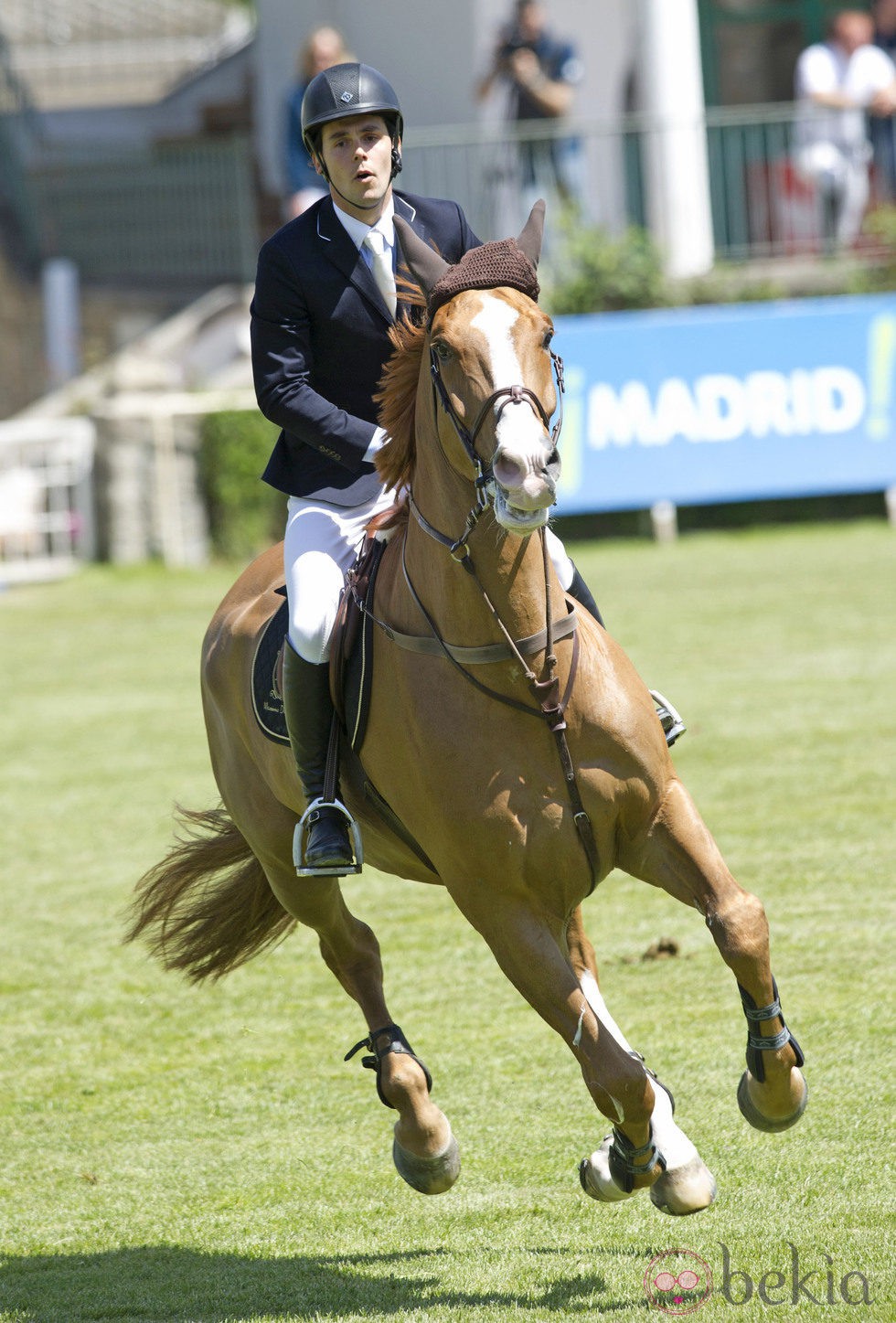 Sergio Álvarez compitiendo en el Concurso de Saltos de Madrid 2013