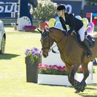 Marta Ortega compitiendo en el Concurso de Saltos de Madrid 2013