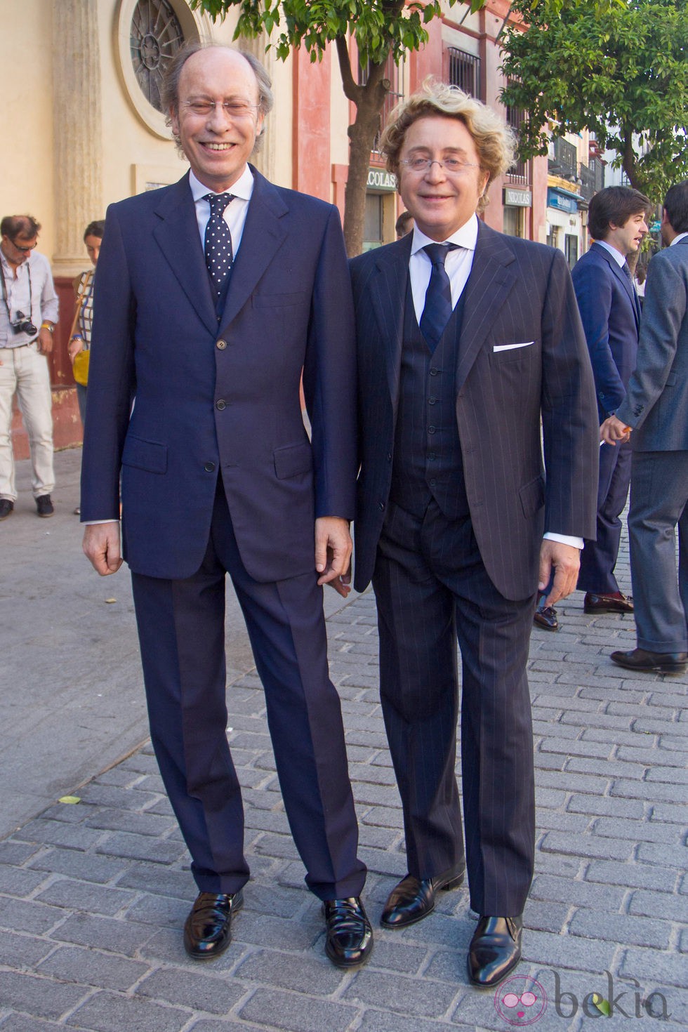 Victorio y Lucchino en la boda de Fernando Solís Tello y Eva Morejón