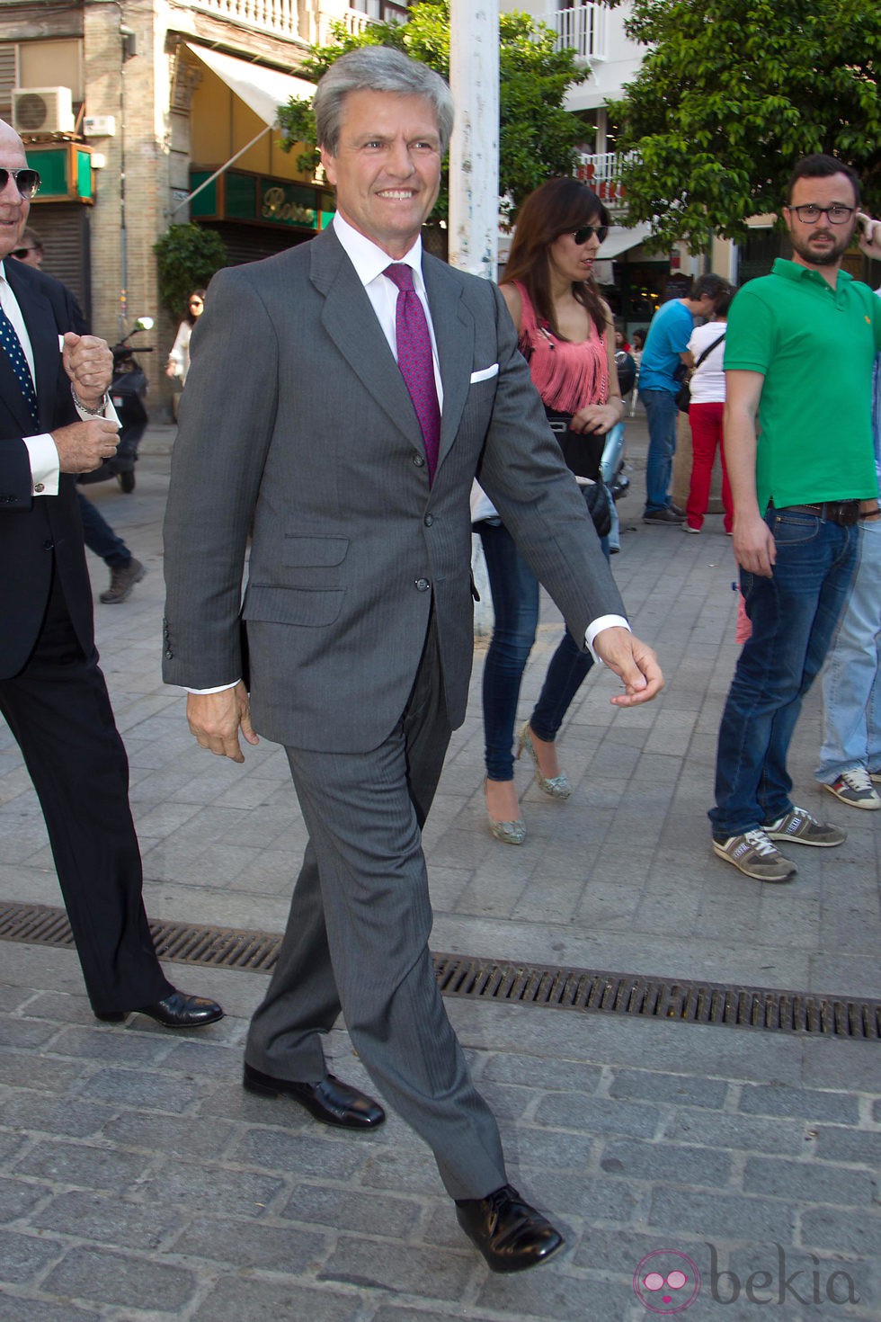 Espartaco en la boda de Fernando Solís Tello y Eva Morejón