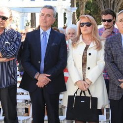 Amador Mohedano, José Ortega Cano, Gloria Mohedano y José Antonio Rodríguez en el Día Internacional de Rocío Jurado 2013