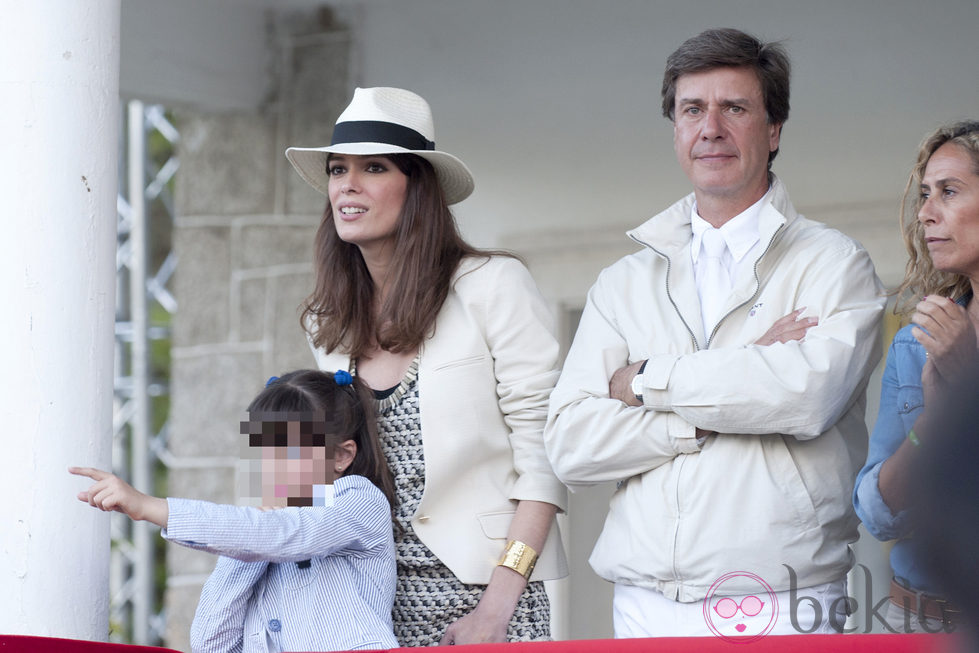 Mar Saura y Cayetano Martínez de Irujo en el Concurso de Saltos de Madrid 2013