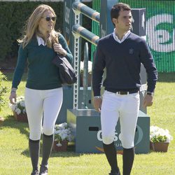 Marta Ortega y Sergio Álvarez en el Concurso de Saltos de Madrid 2013