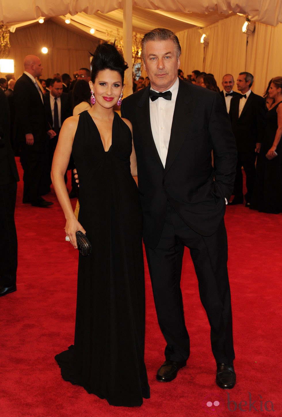 Hilaria Thomas y Alec Baldwin en la Gala del MET 2013