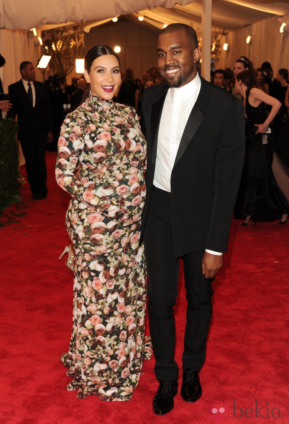 Kim Kardashian y Kanye West en la Gala del MET 2013