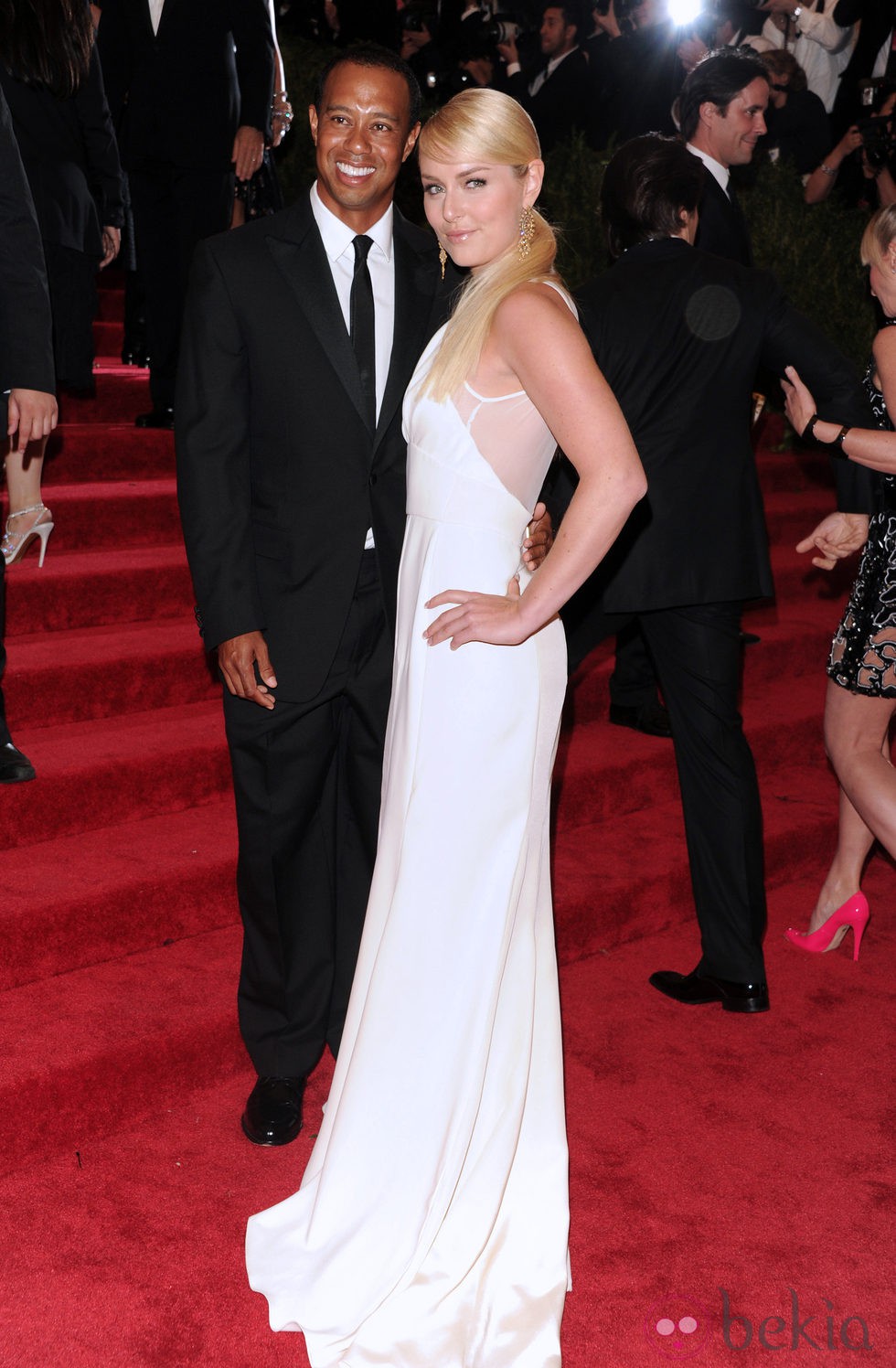 Tiger Woods y Lindsey Vonn en la Gala del MET 2013