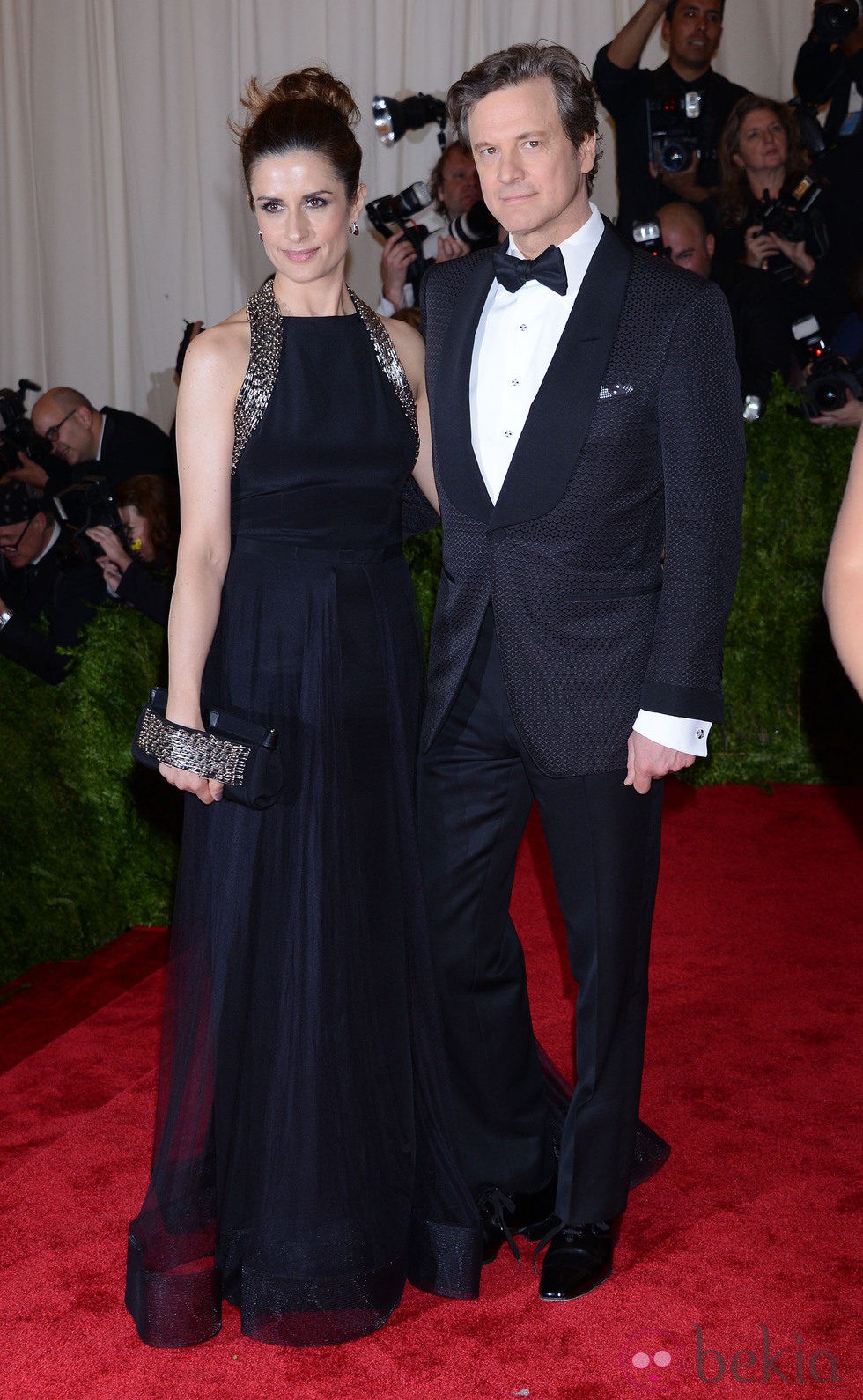 Colin Firth y Livia Giuggioli en la Gala del MET 2013