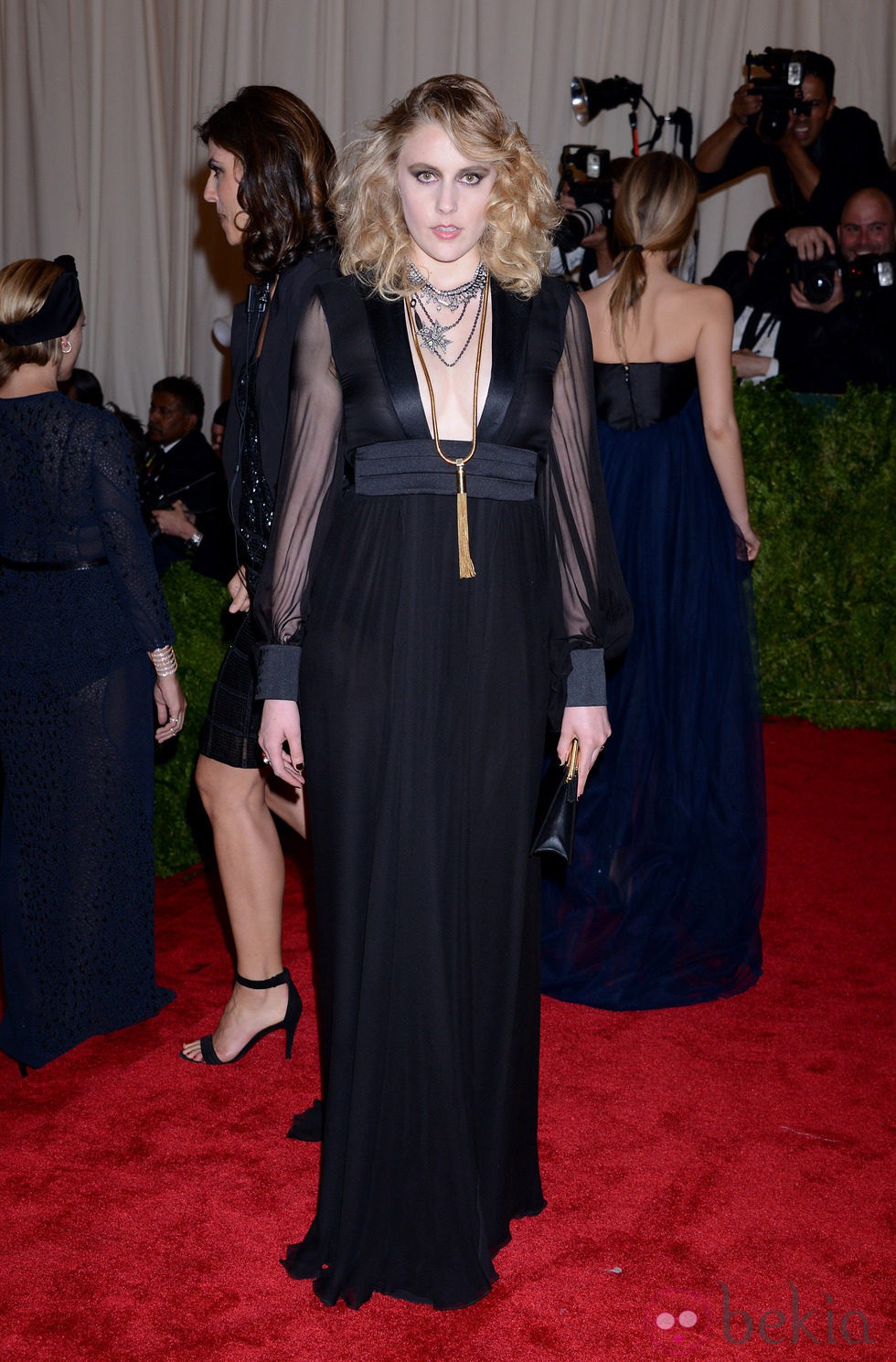 Greta Gerwig en la Gala del MET 2013