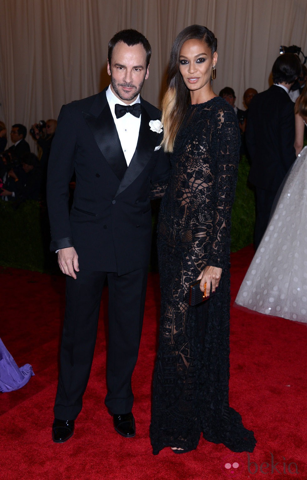 Tom Ford y Joan Smalls en la Gala del MET 2013