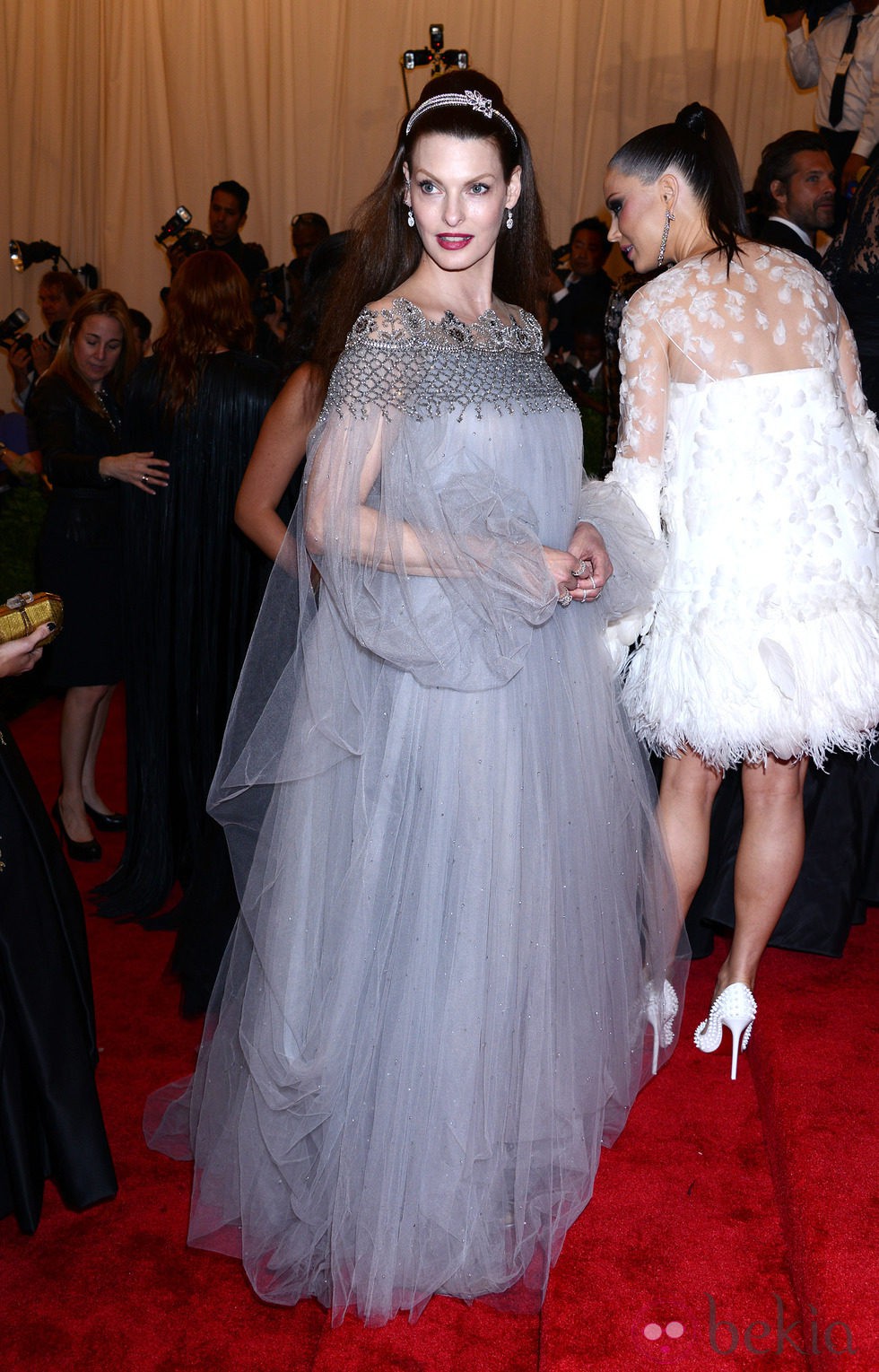 Linda Evangelista en la Gala del MET 2013