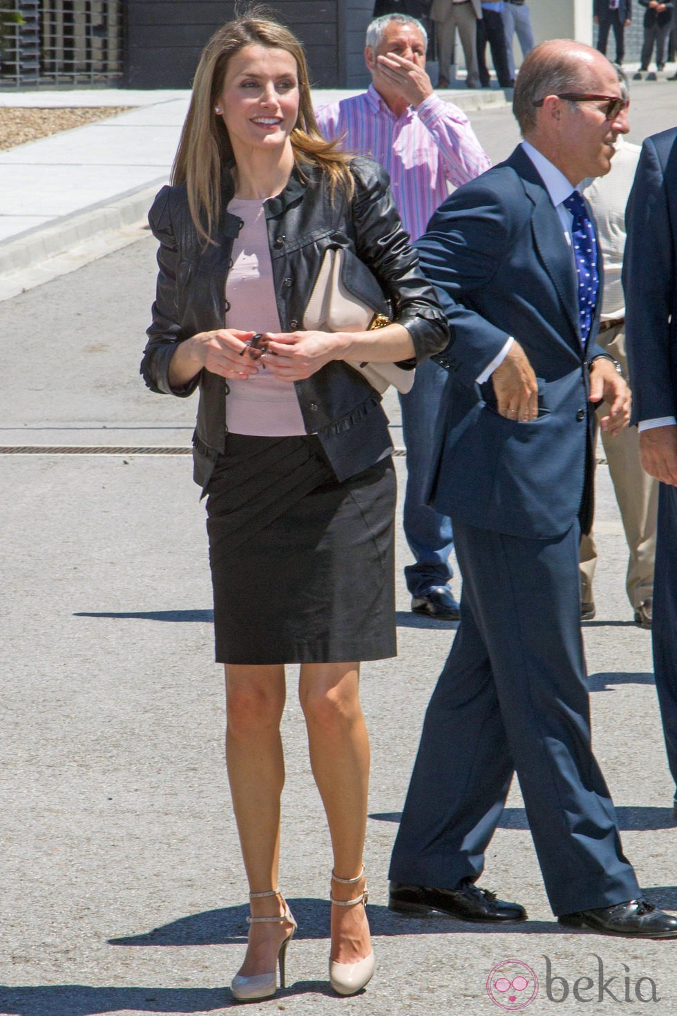 La Princesa Letizia en la visita a la esclusa del Guadalquivir en Sevilla