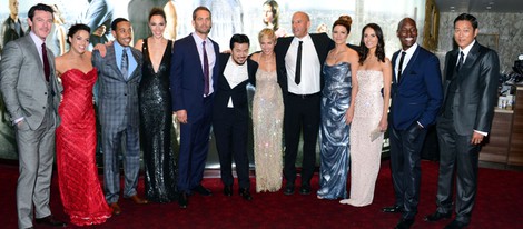 Michelle Rodriguez, Justin Lin, Elsa Pataky y el reparto de 'Fast&Furious 6' en Londres