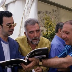 Alfredo Landa con Fernando Guillén y José Luis garci