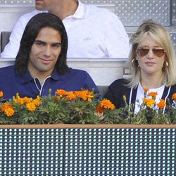 Radamel Falcao y Lorelei Tarón en el Open Madrid 2013