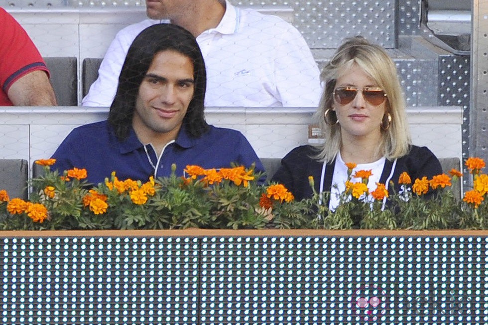 Radamel Falcao y Lorelei Tarón en el Open Madrid 2013