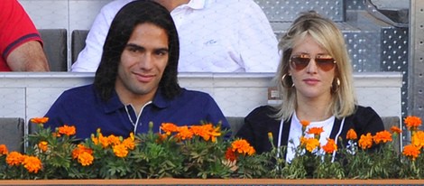 Radamel Falcao y Lorelei Tarón en el Open Madrid 2013