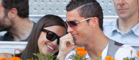 Irina Shayk y Crisiano Ronaldo en el Open Madrid 2013