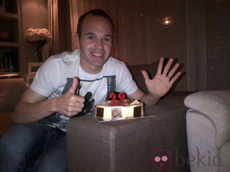 Andrés Iniesta celebra su 29 cumpleaños