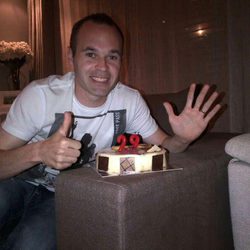 Andrés Iniesta celebra su 29 cumpleaños