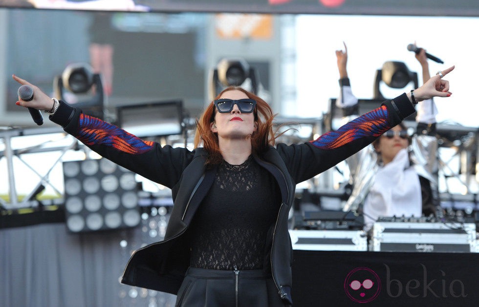 Caroline Hjelt de Iconna Pop en el 'Wango Tango 2013'