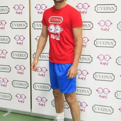 Fernando Andina durante un partido solidario en Madrid