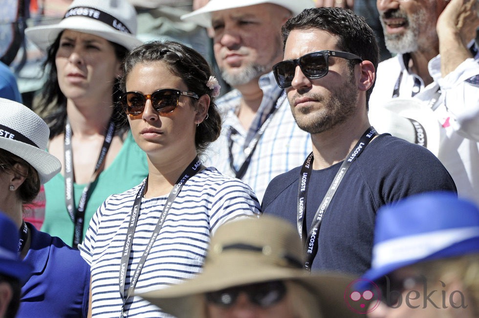 Blanca Suárez y Miguel Ángel Silvestre en la final del Open de Madrid 2013