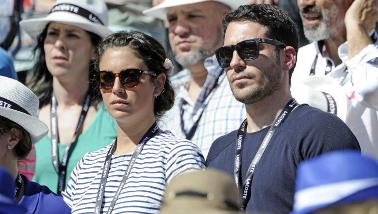 Blanca Suárez y Miguel Ángel Silvestre en la final del Open de Madrid 2013