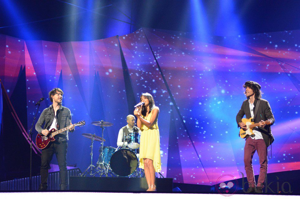 El Sueño de Morfeo en su primer ensayo sobre el escenario de Eurovisión 2013