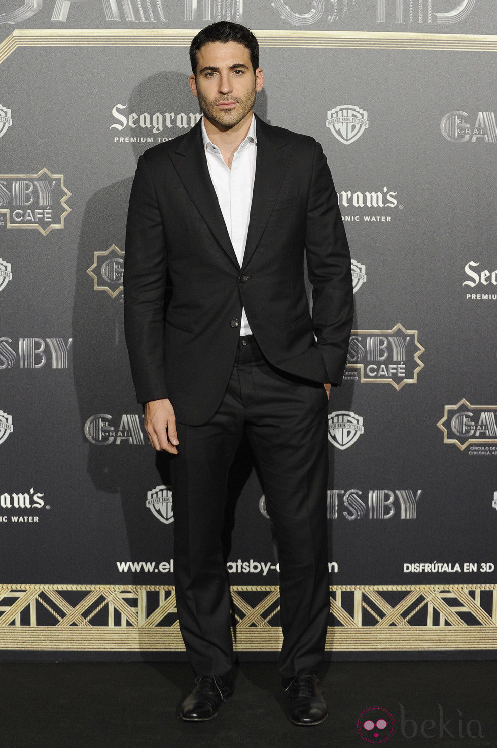 Miguel Ángel Silvestre en el estreno de 'El gran Gatsby' en Madrid