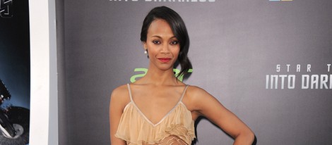 Zoe Saldana en el estreno en Los Angeles de 'Star Trek: En la oscuridad'