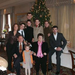 La familia Ortiz Rocasolano, en las navidades 2004