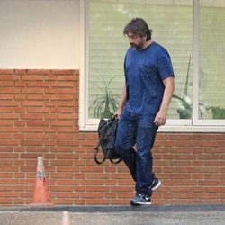 Javier Bardem en la clínica Ruber para presenciar el parto de Mónica Cruz