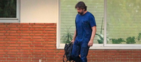 Javier Bardem en la clínica Ruber para presenciar el parto de Mónica Cruz