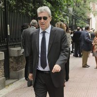 Miguel Ángel Rodríguez en el funeral de Mercedes de la Merced