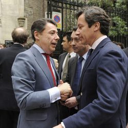 Ignacio González en el funeral de Mercedes de la Merced