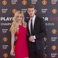 Edurne y David de Gea en la gala Manchester United Player of the Year Awards 2013