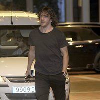 Carles Puyol en la cena de celebración del título de Liga del Barça