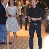 Andrés Iniesta y Anna Ortiz en la cena de celebración del título de Liga del Barça