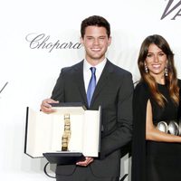 Blanca Suárez y Jeremy Irvine en la entrega del Trofeo Chopard en Cannes 2013