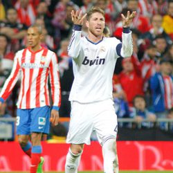 Sergio Ramos en la final de la Copa del Rey 2013