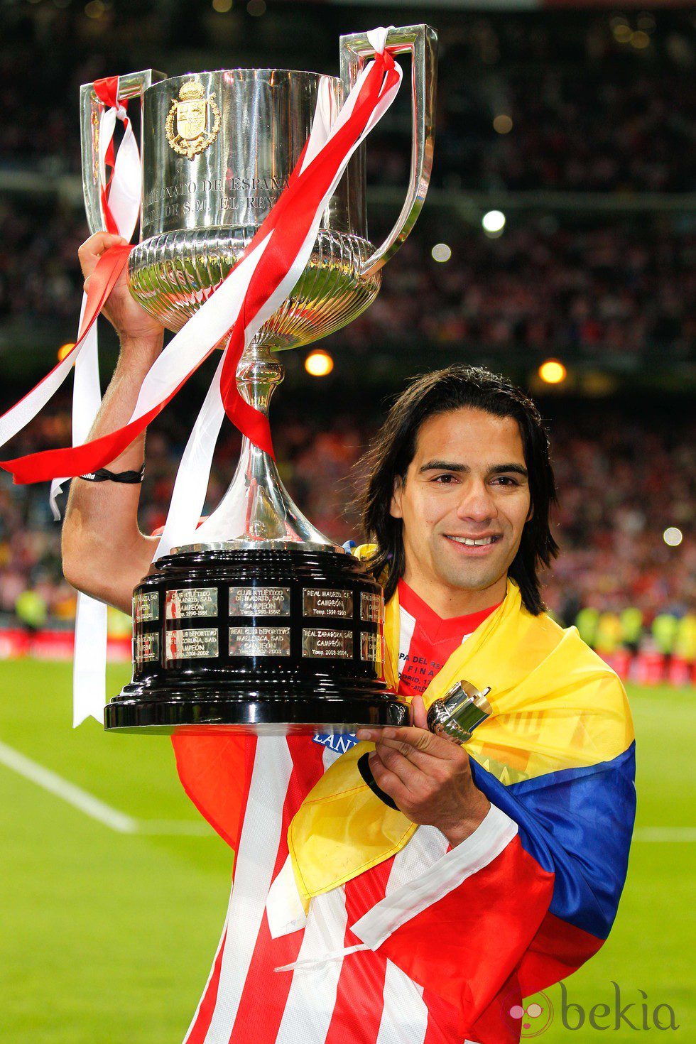 Falcao con la Copa del Rey 2013