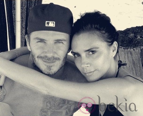 David y Victoria Beckham durante unas vacaciones en Maldivas