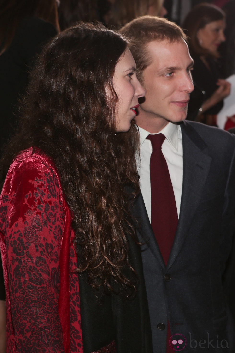 Andrea Casiraghi y Tatiana Santo Domingo en un desfile de Dior en Mónaco