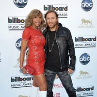 David Guetta y su esposa Cathy en la alfombra roja de los Billboard Music Awards 2013